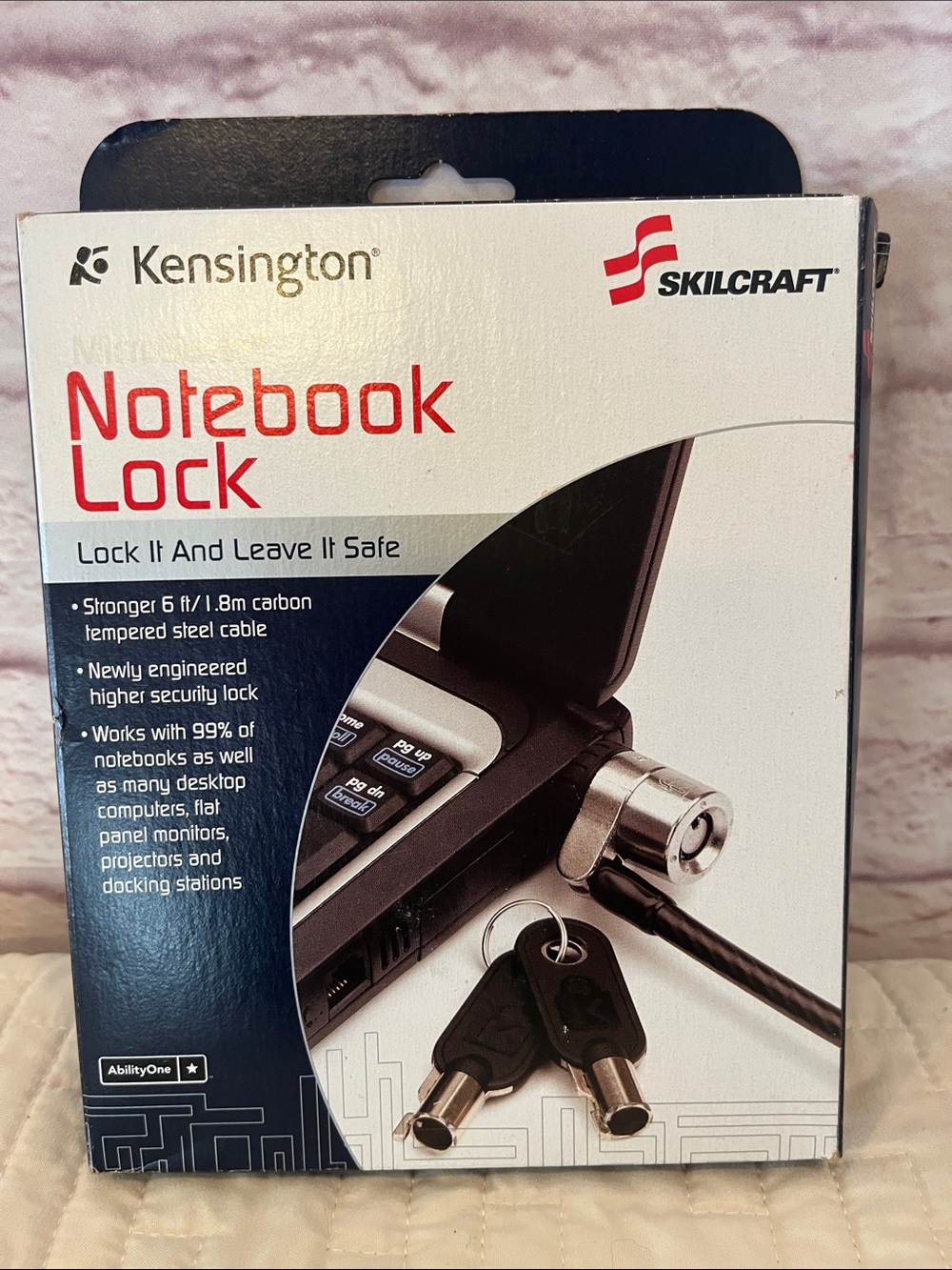 Kensington Notebook Lock with Keys - Black